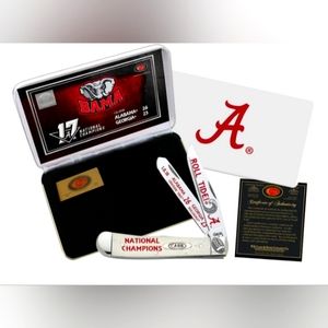 Case Cutlery XX Trapper Alabama Crimson Tide 17 Time Champion Gift Set